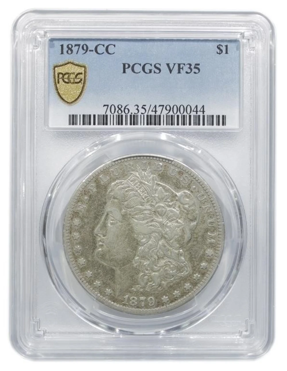 PCGS VF-35 1879-CC Morgan Dollar