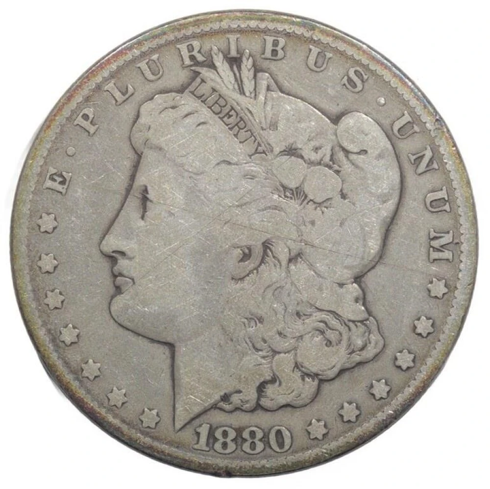 VG-10 Details 1880-CC Morgan $1