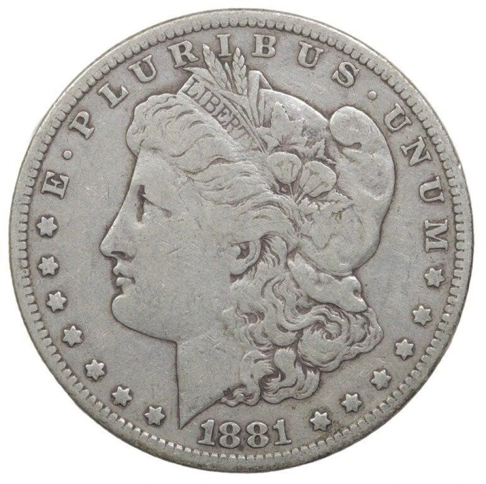 Fine-15 1881-CC Morgan Dollar