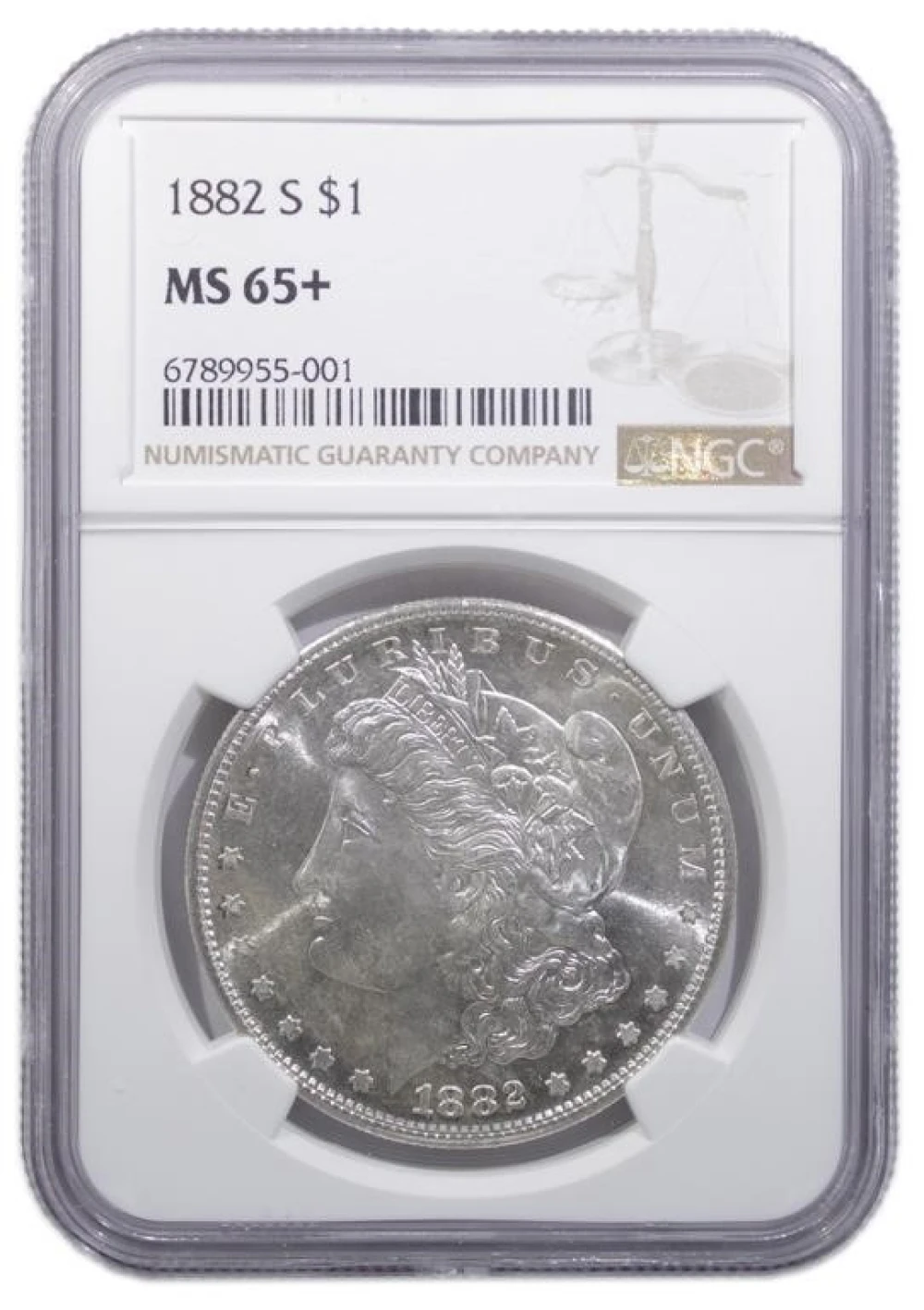 NGC MS-65+ 1882-S Morgan Dollar