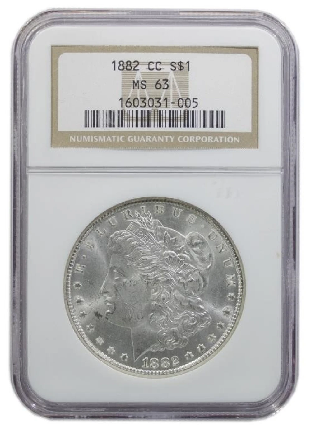 NGC MS-63 1882-CC Morgan Dollar