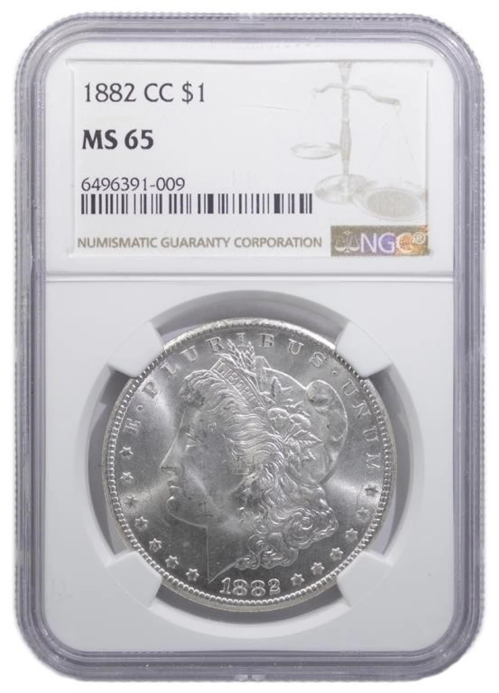 NGC MS-65 1882-CC Morgan $1