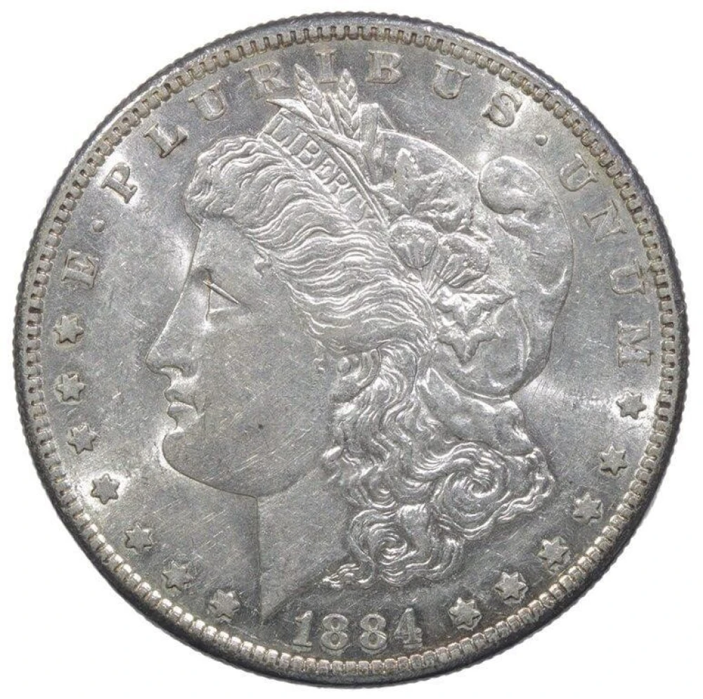 AU-55 Details 1884-S Morgan Dollar