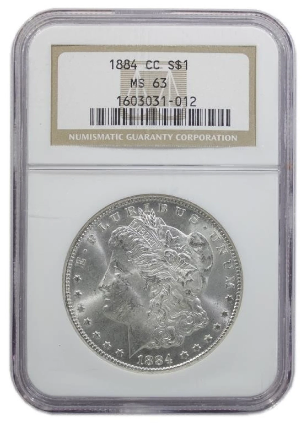 NGC MS-63 1884-CC Morgan $1