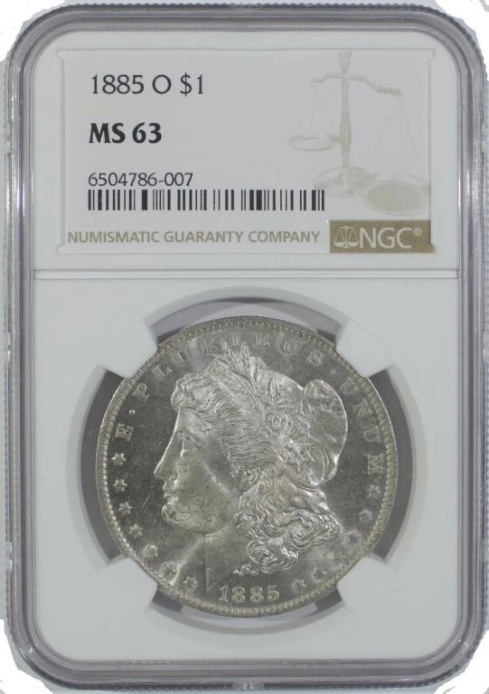 NGC MS-63 1885-O Morgan $1