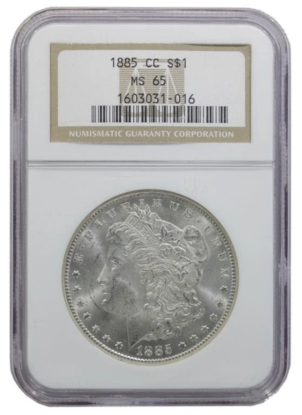 NGC MS-65 1885-CC Morgan Dollar