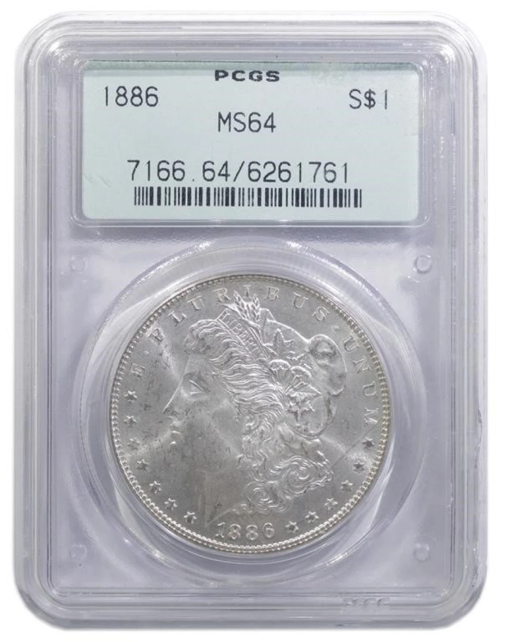 PCGS MS-64 1886 Morgan Dollar