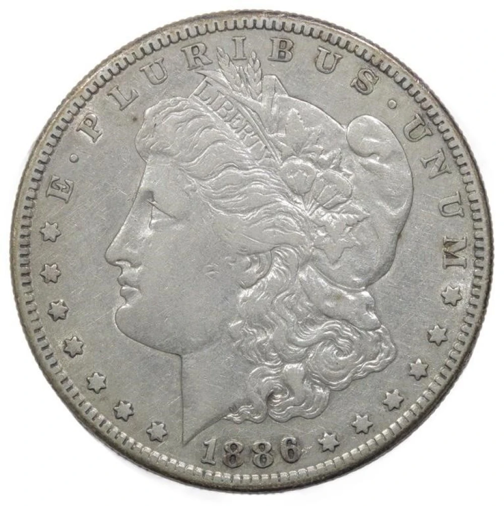 EF-45 1886-S Morgan Dollar