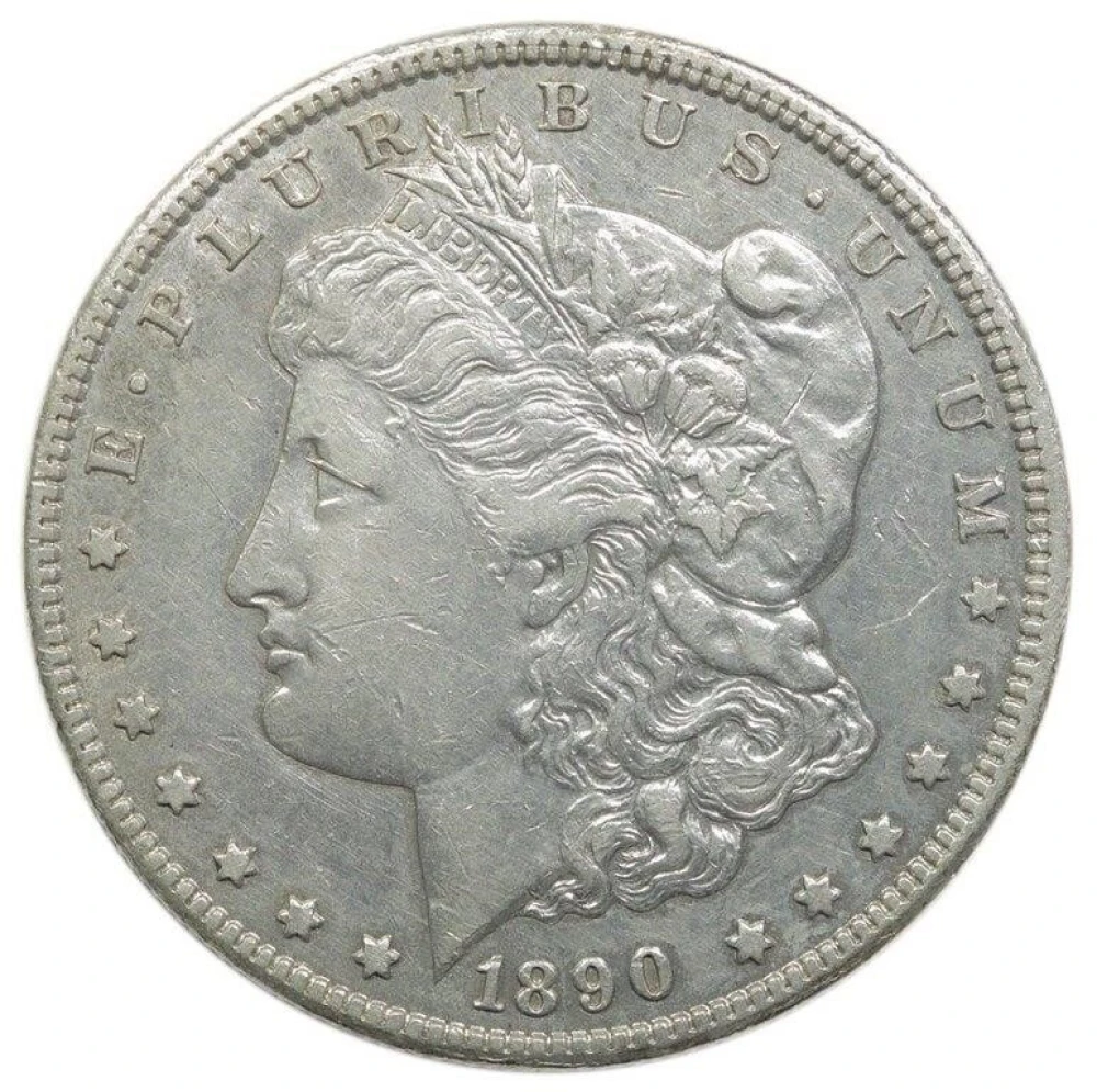 EF-40 or Finer 1890-CC Morgan Dollar