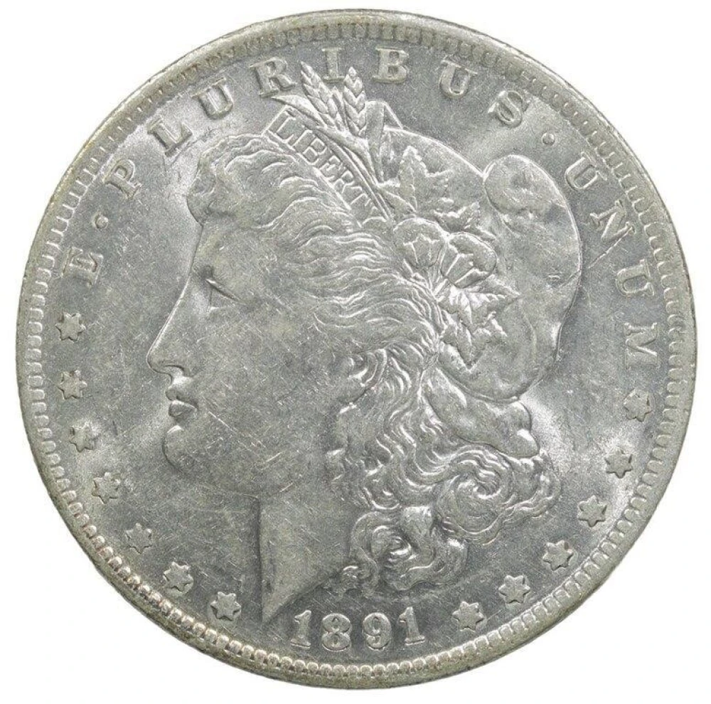 AU-50 1891-O Morgan Dollar
