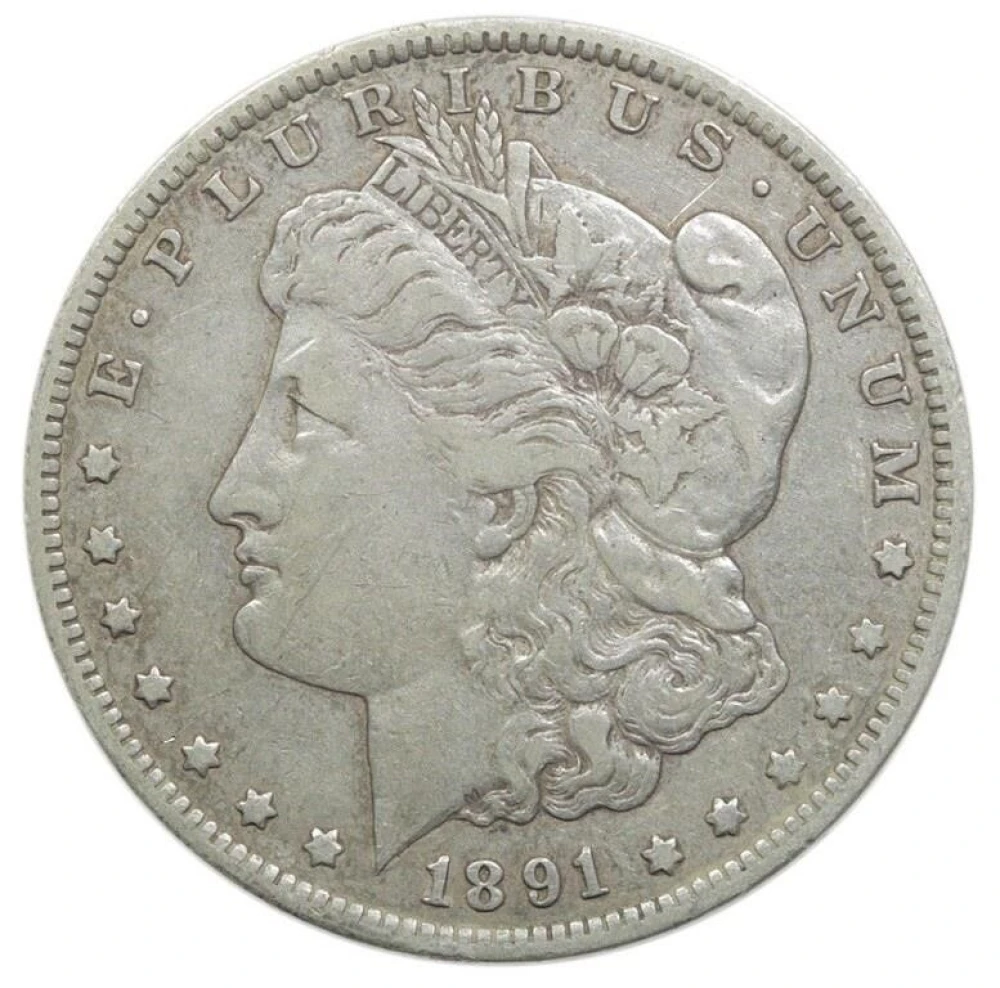 VF-35 Details 1891-CC Morgan $1