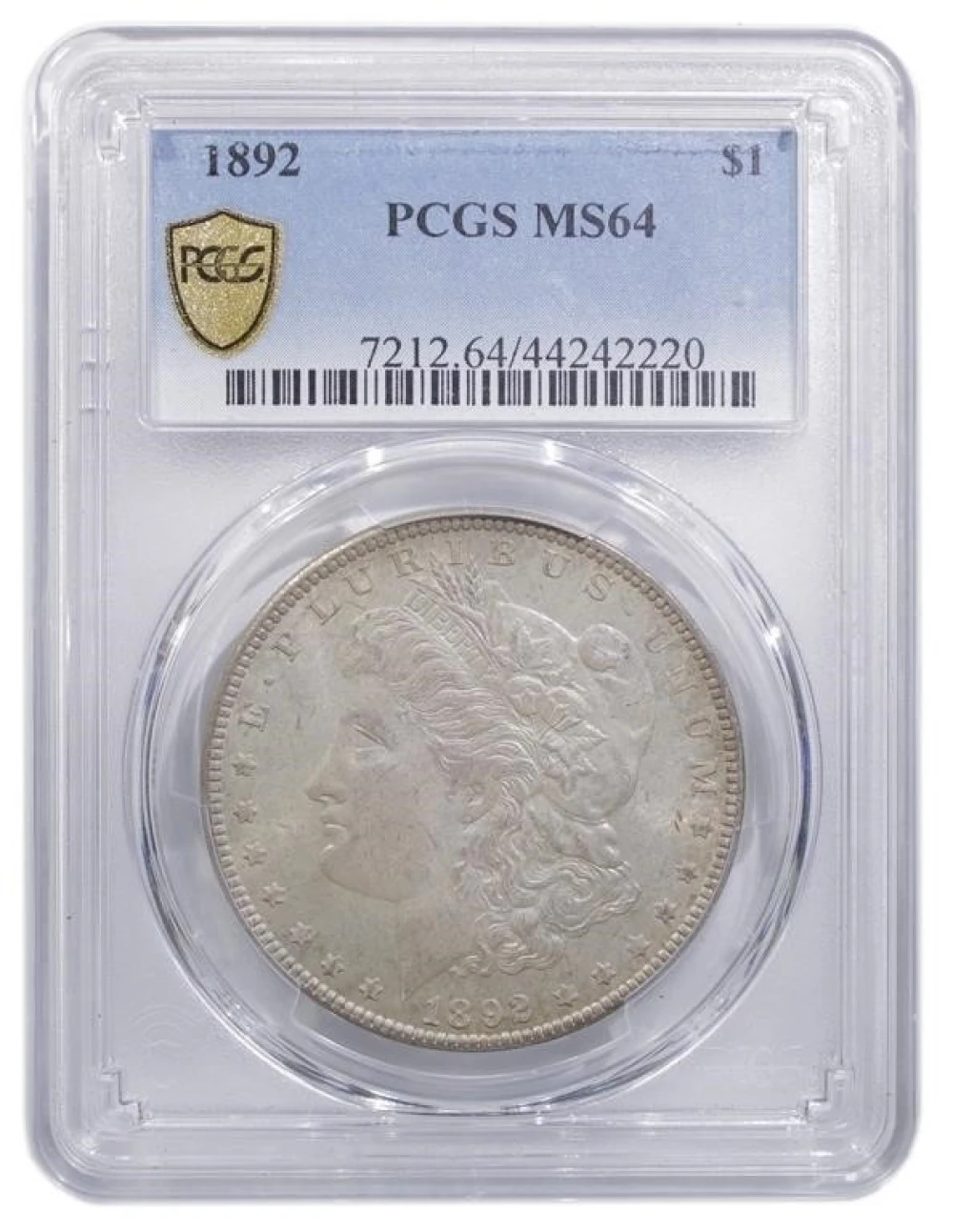 PCGS MS-64 Toned 1892 Morgan $1