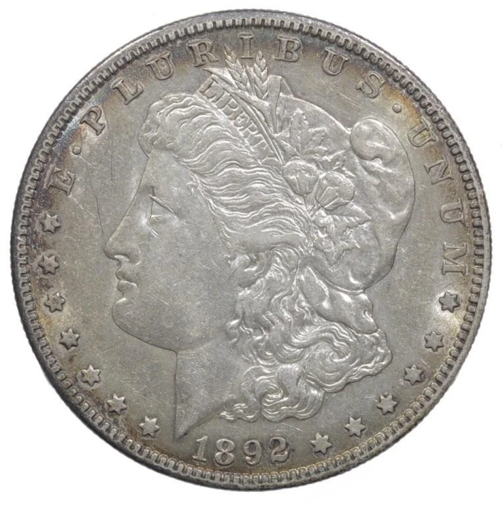 AU-50 or Finer Details 1892-S Morgan Dollar