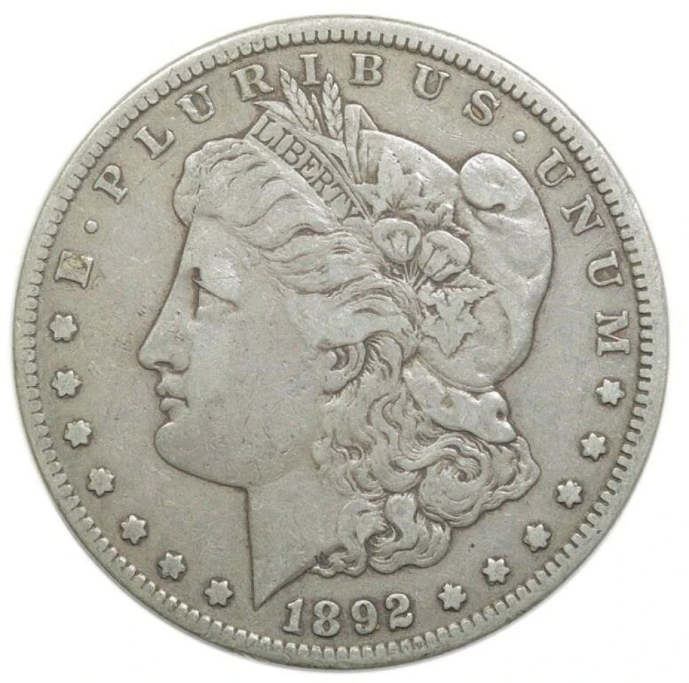 VF-25 1892-CC Morgan Dollar