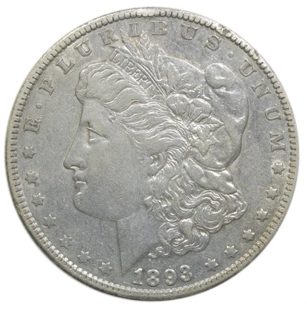 EF-45 Details 1893 Morgan $1