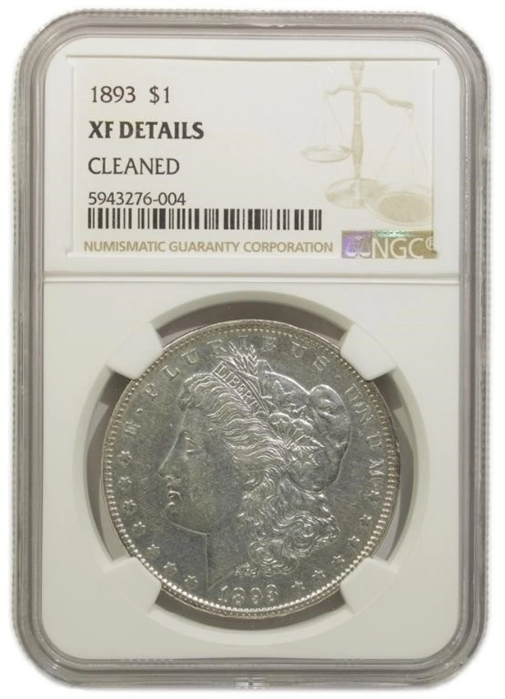 NGC EF Details 1893 Morgan $1