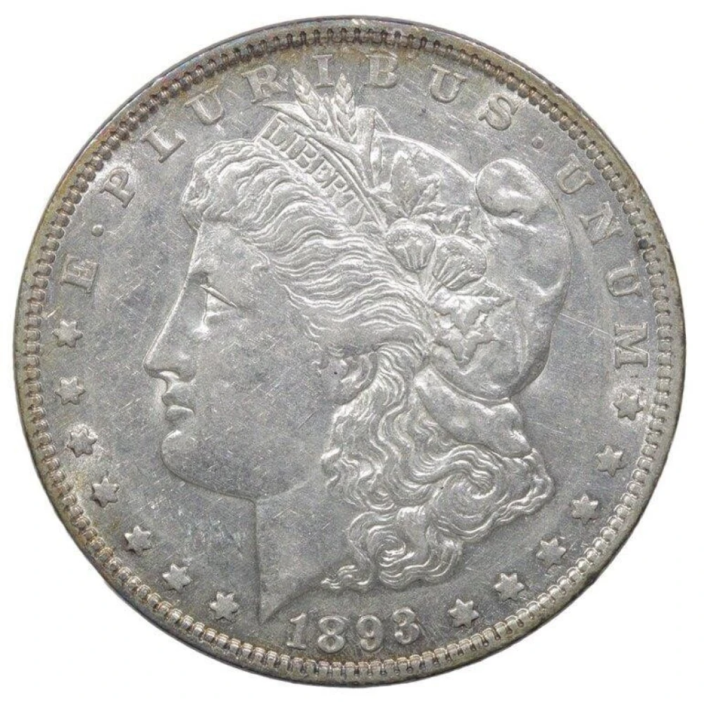 AU-50 or Finer 1893 Morgan Dollar