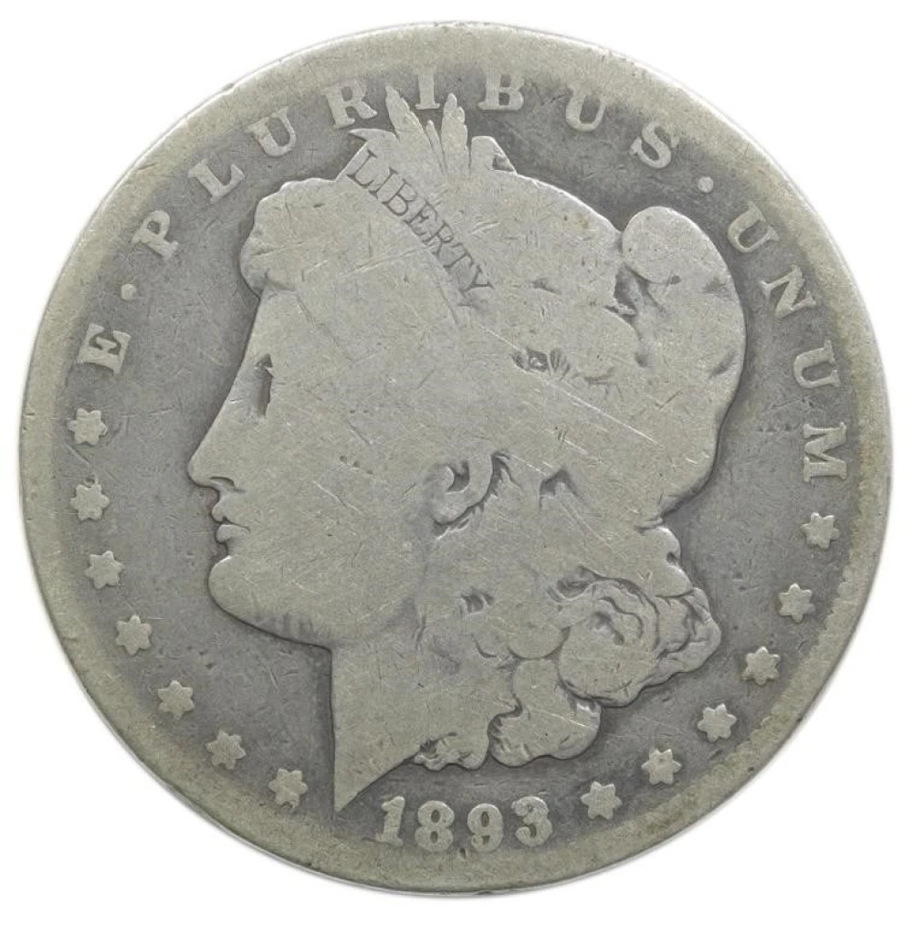 Good-AG 1893-CC Morgan Dollar