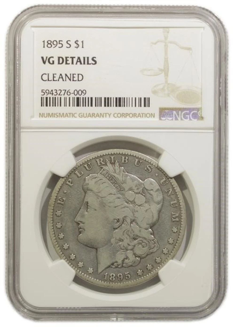 NGC VG Details 1895-S Morgan $1