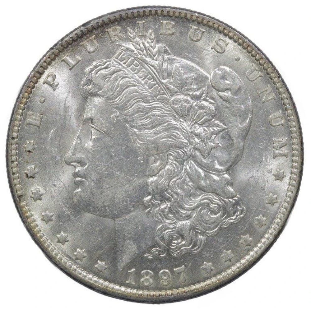 MS-60 or Finer 1897-O Morgan Dollar