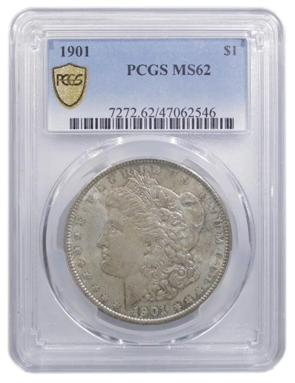 PCGS MS-62 1901 Morgan $1