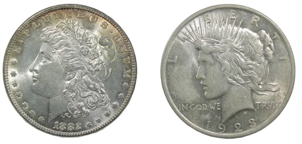 Silver Dollar Pair