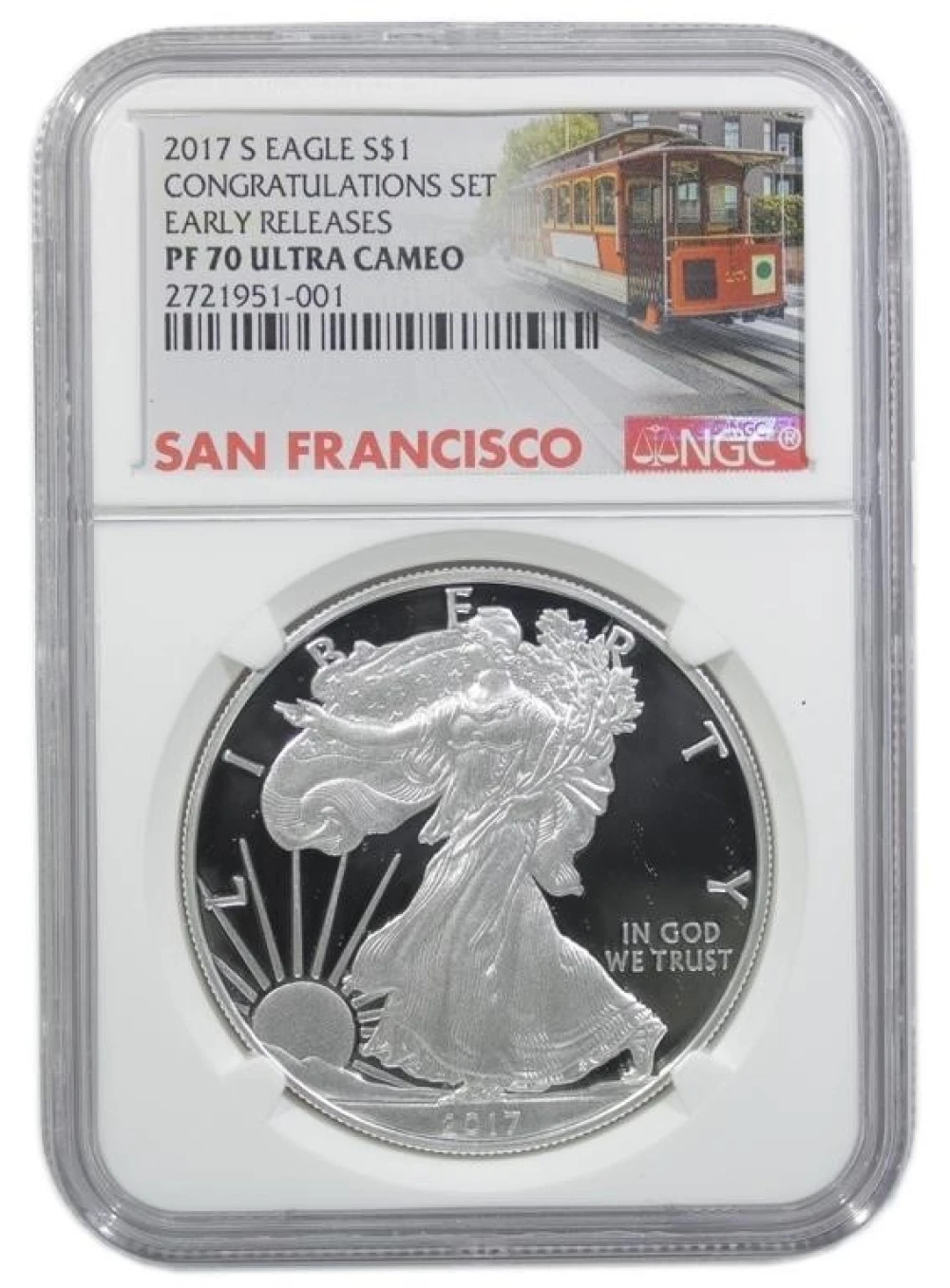 A 3rd 2017-S NGC PF-70 Congrats Set Silver Eagle