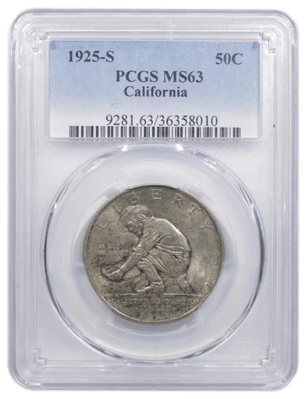 PCGS MS-62 1925-S California Half Dollar