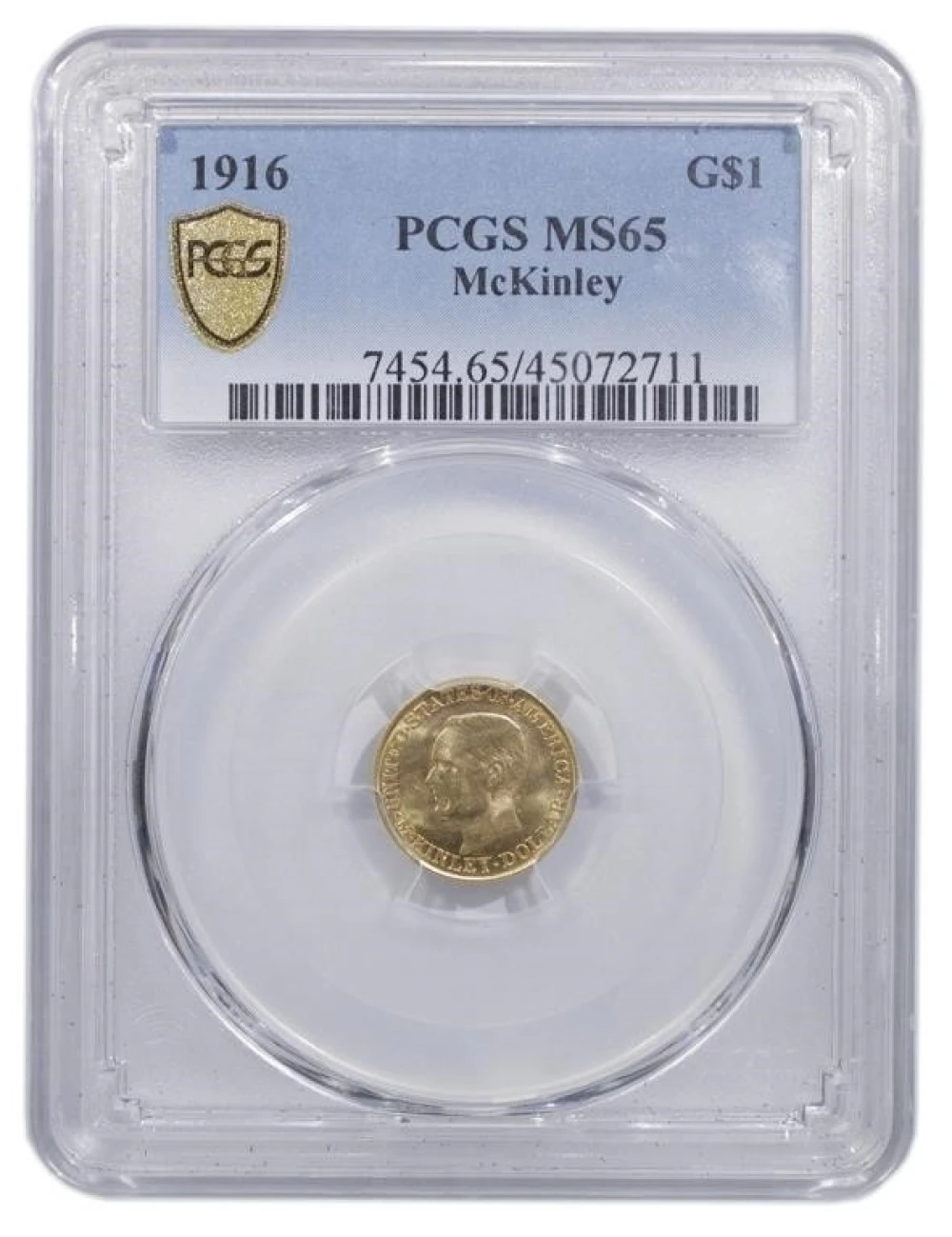 PCGS MS-65 1916 McKinley Gold $1