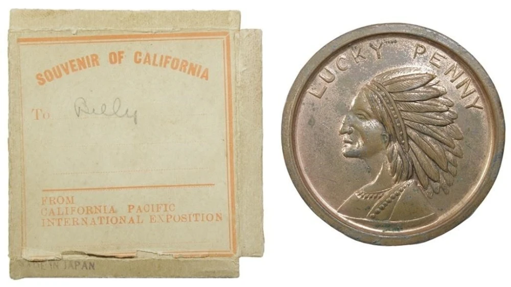 Scarce California Pacific Int. Expo "Lucky Penny"
