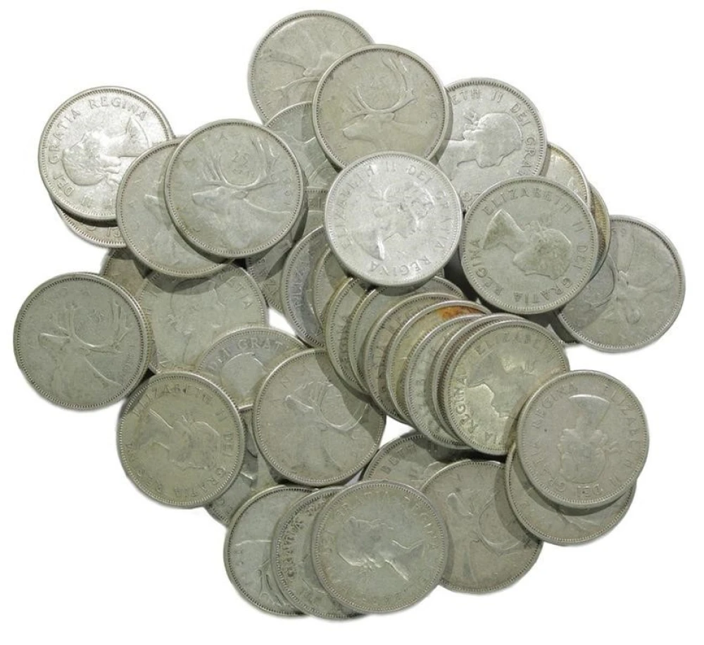 Canada. Hoard of .800 Fine Twenty-Five Cents