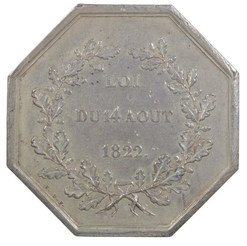 France. PL Octagonal Silver Jeton