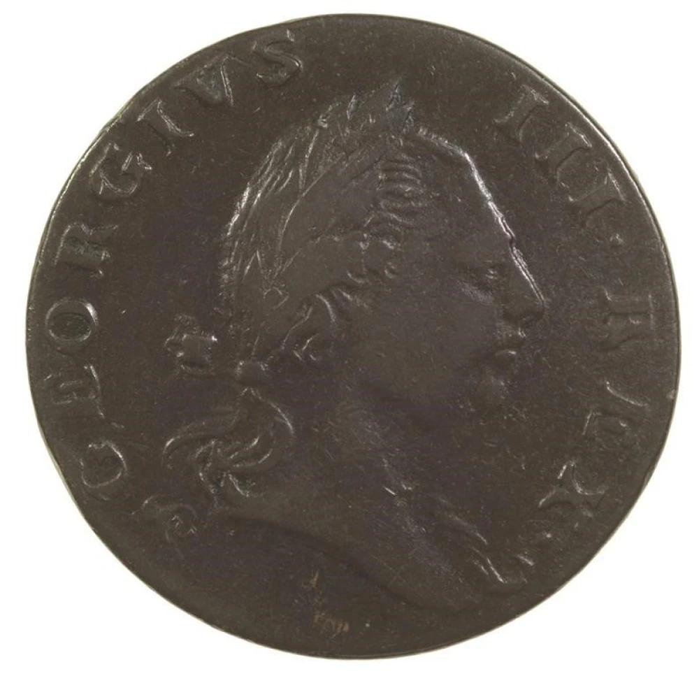 EF-40 1773 Virginia Halfpenny