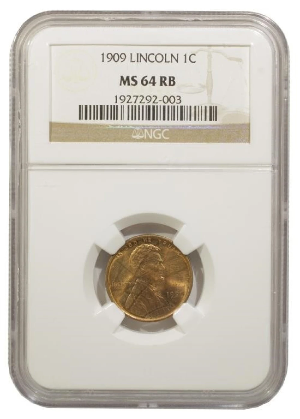 NGC MS-64 RB 1909 Lincoln Cent