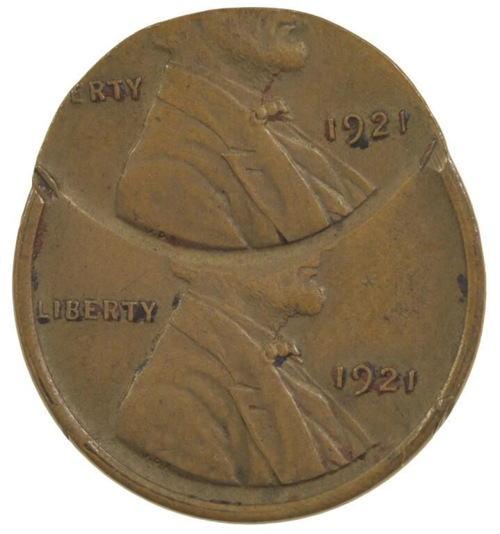 EF-45 Double Struck 1921 Cent