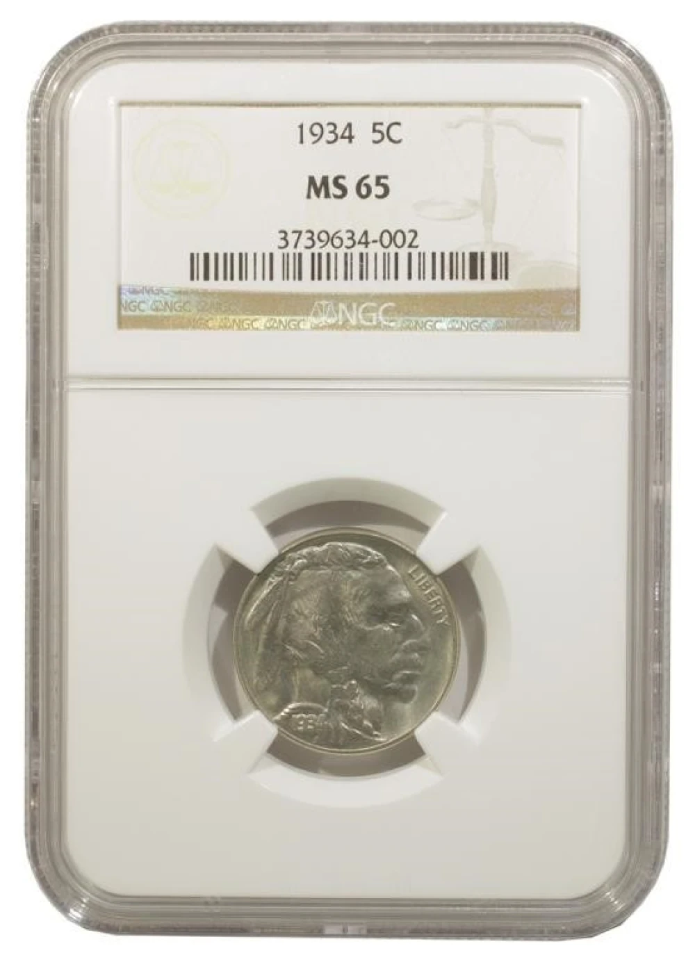NGC MS-65 1934 Nickel