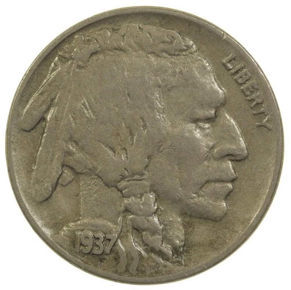 EF-40 Details 1937-D 3-Legged Buffalo Nickel