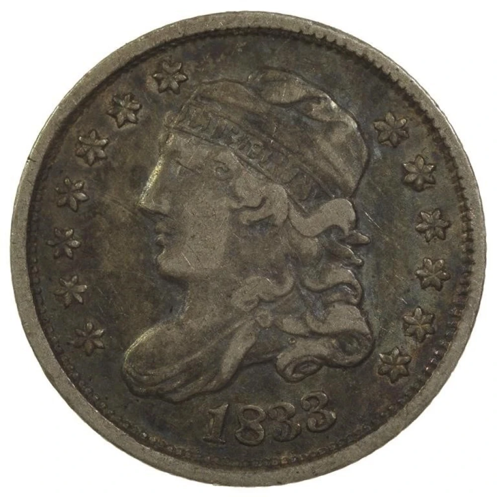 VF-30 1833 Half Dime