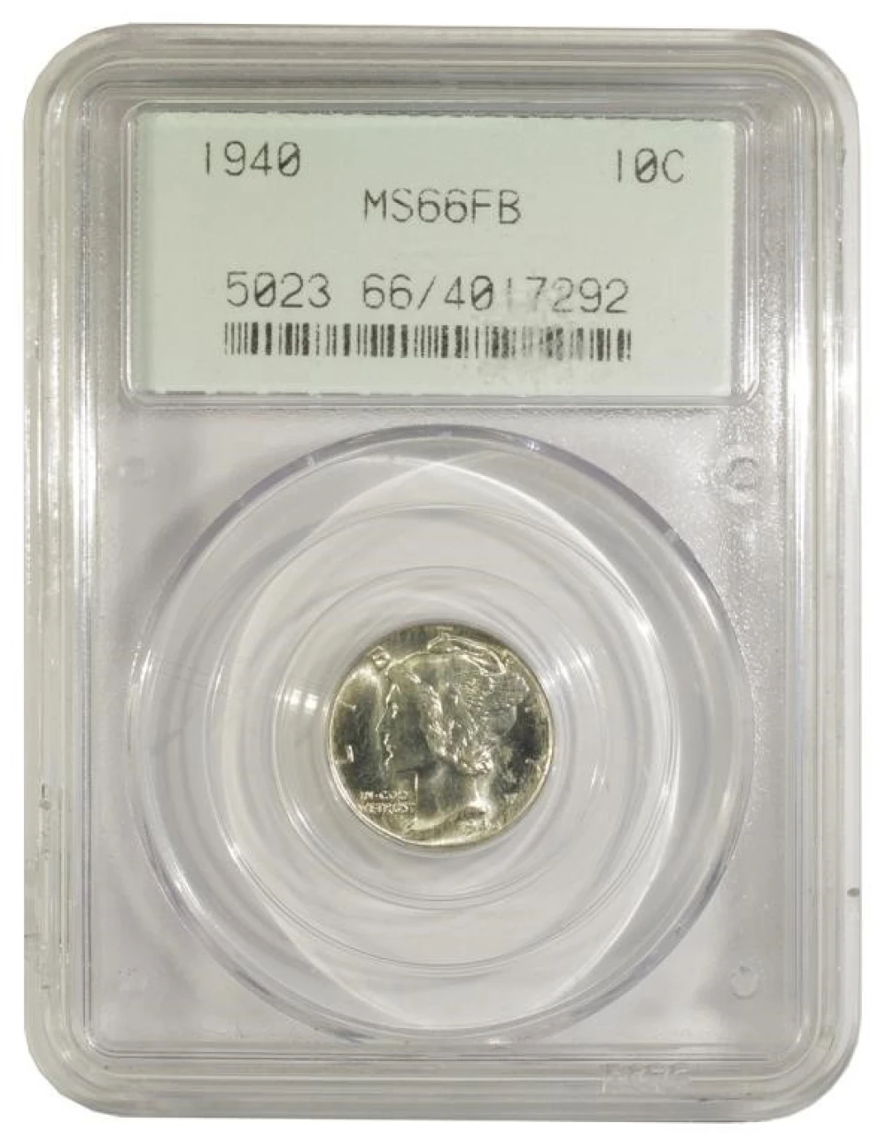 PCGS MS-66 FB 1940 Dime