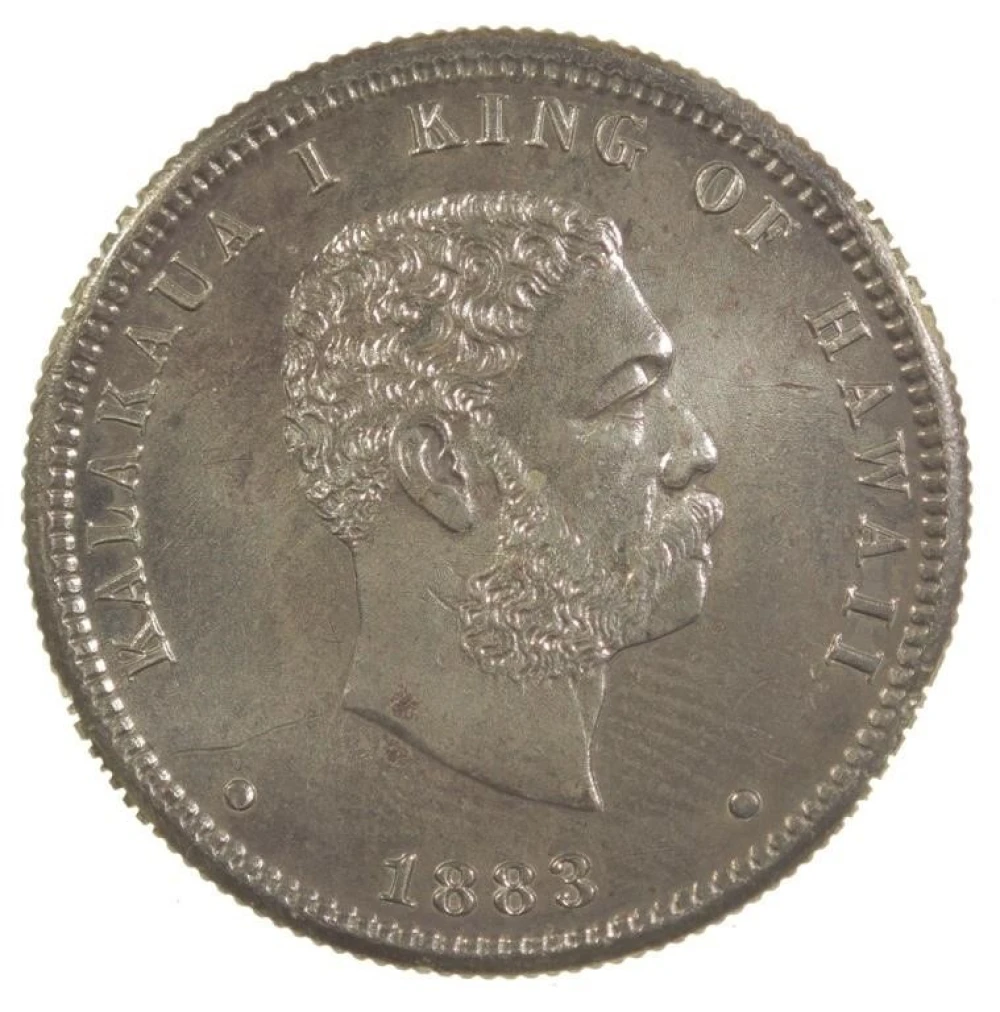 Hawaii. Unc Details 1883 Quarter