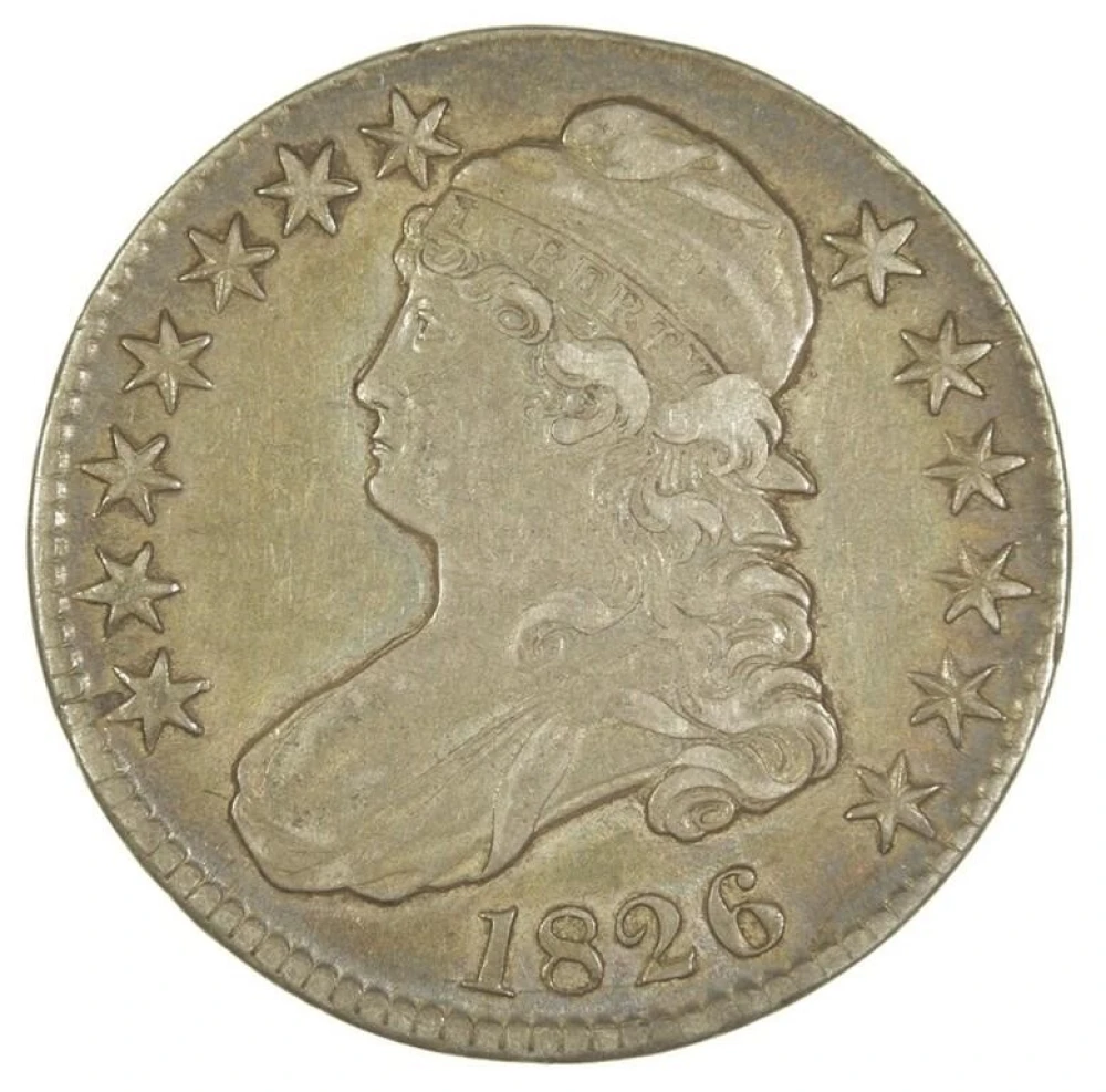 EF-40 1826 Bust Half Dollar