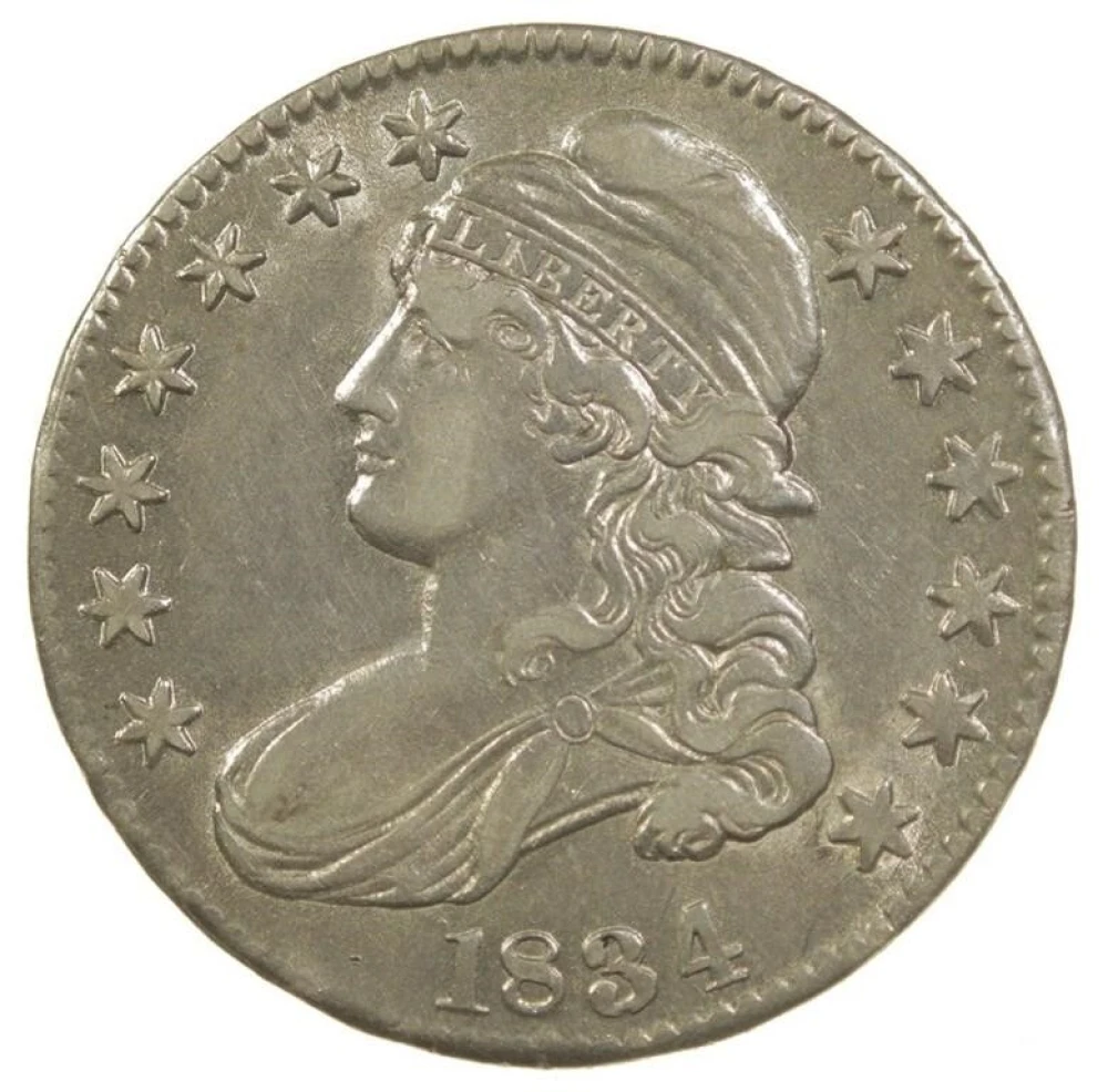 AU-50 Details 1834 Half Dollar