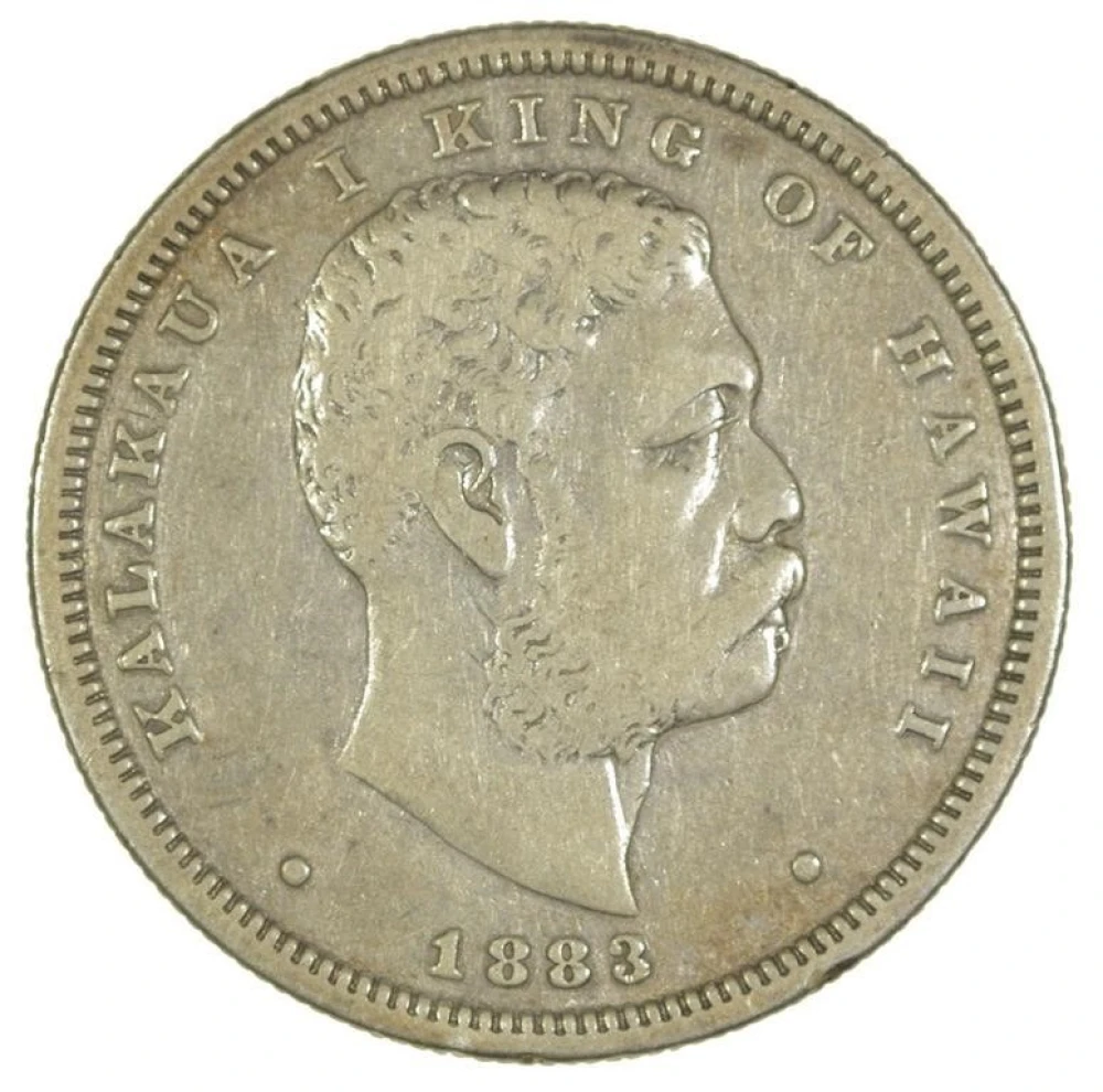 Hawaii. VF-20 1883 Half Dollar