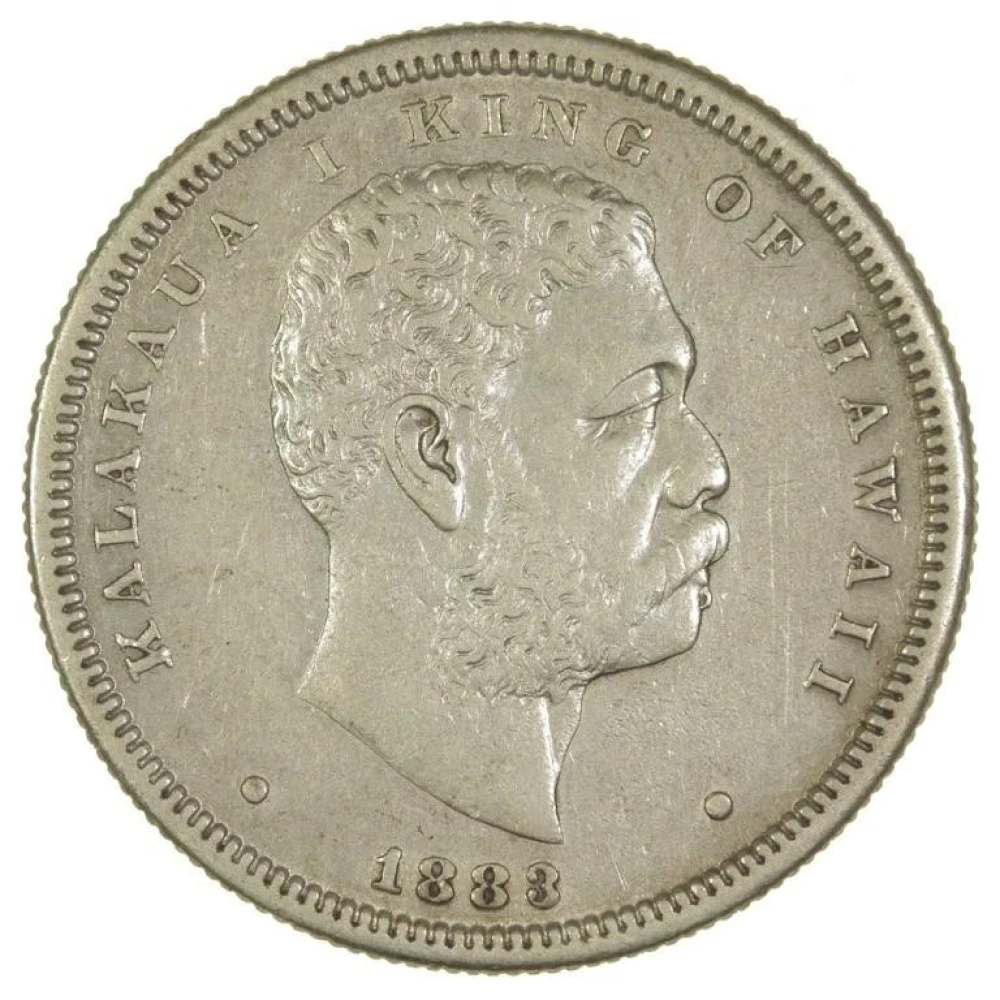 Hawaii. EF-40 1883 Half Dollar