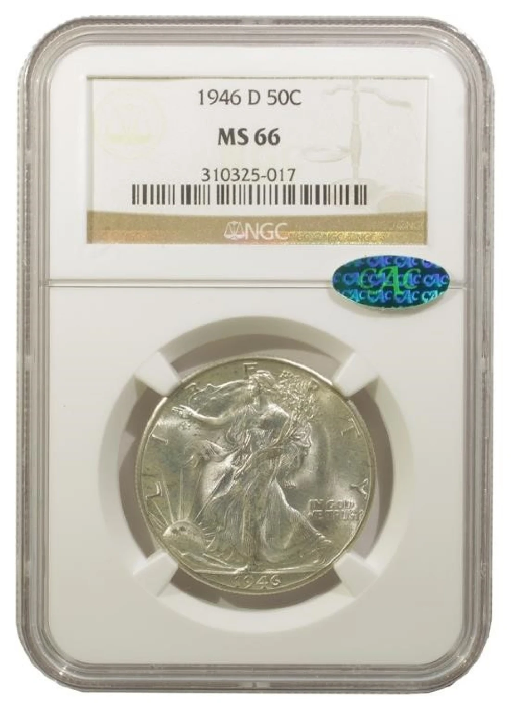 NGC MS-66 1946-D Half Dollar