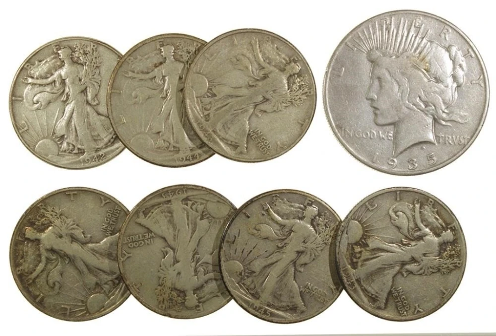 Silver Half Dollar & Dollar Lot