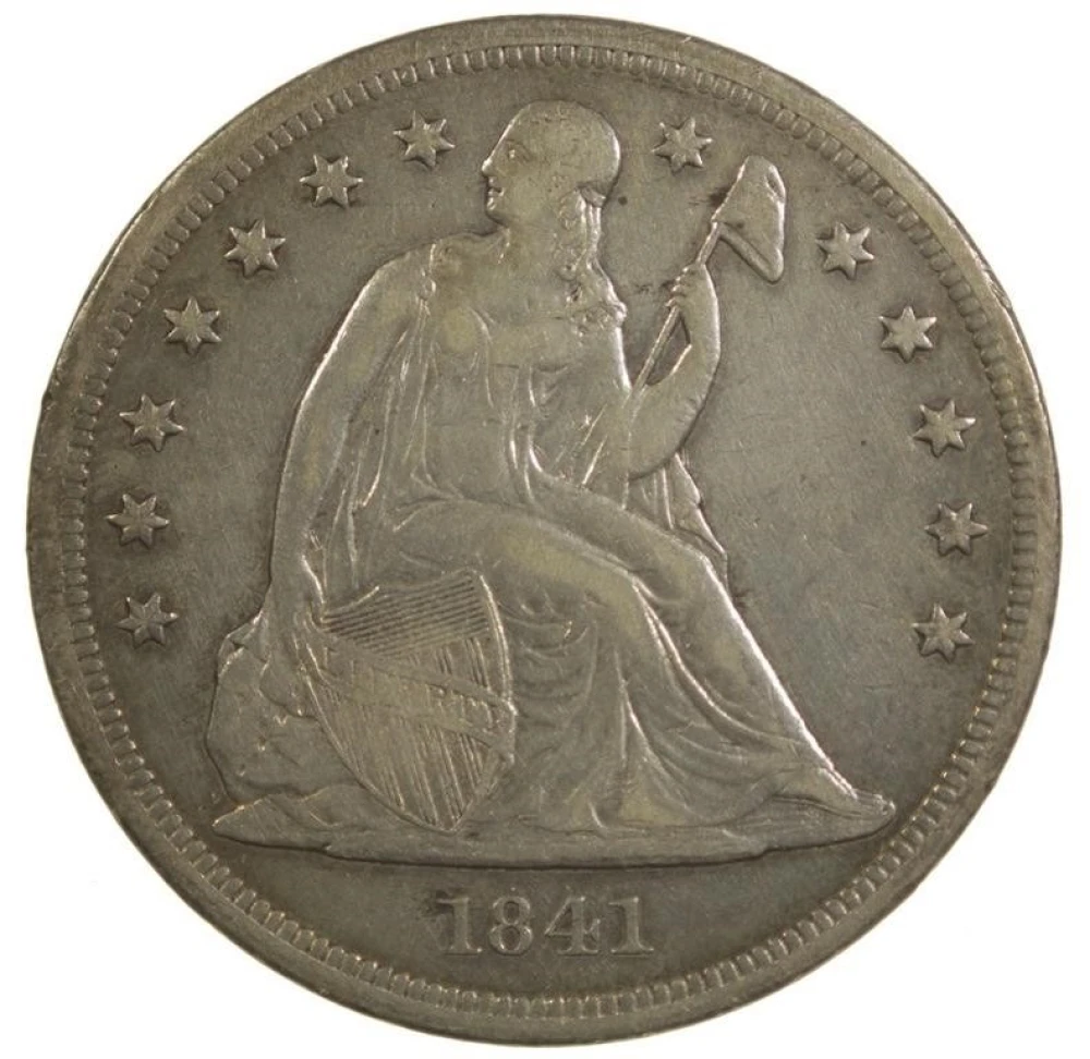 VF-35 1841 Liberty Seated $1