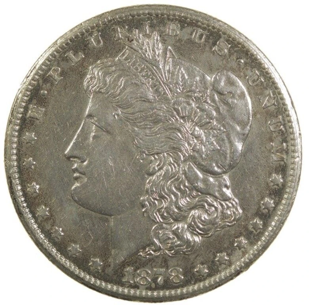 AU-50 Details 1878-CC Morgan $1