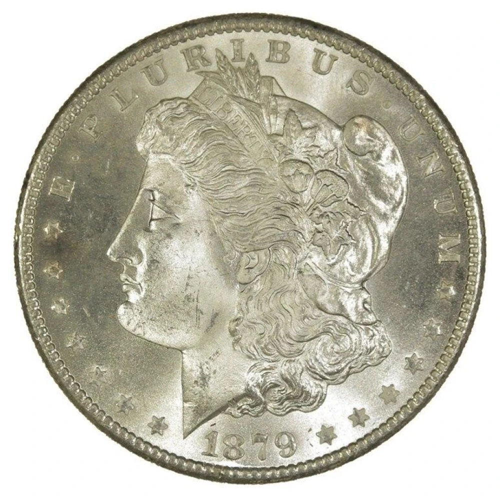 MS-64+ 1879-S Morgan Dollar