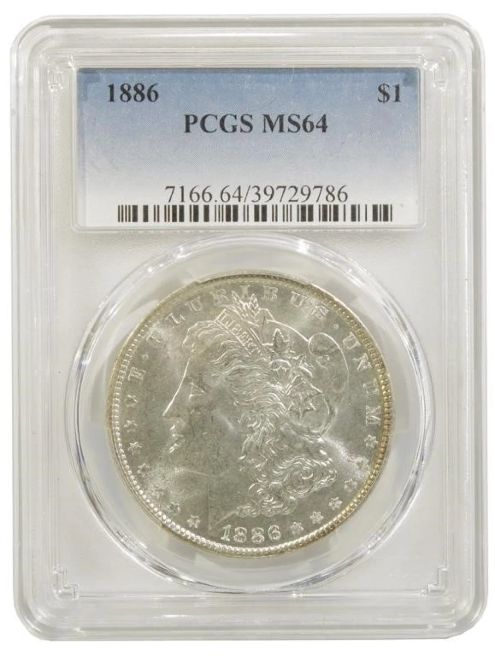 PCGS MS-64 1886 Morgan Dollar